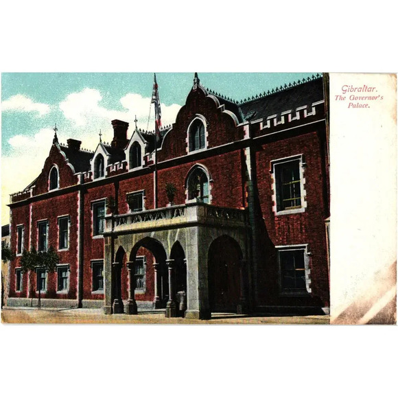 Gibraltar the Governor's Palace Postcard - Picture 1 of 2